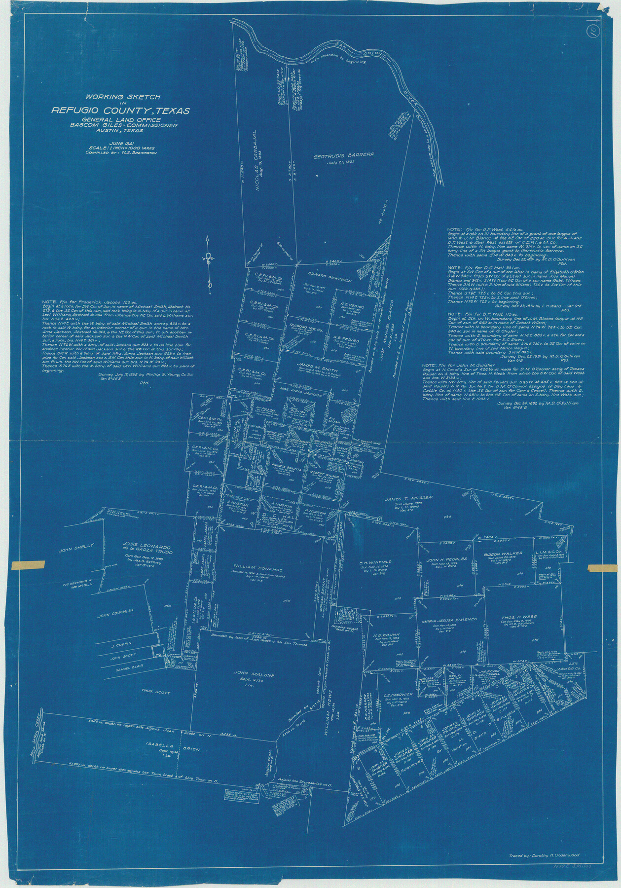 63519, Refugio County Working Sketch 10, General Map Collection