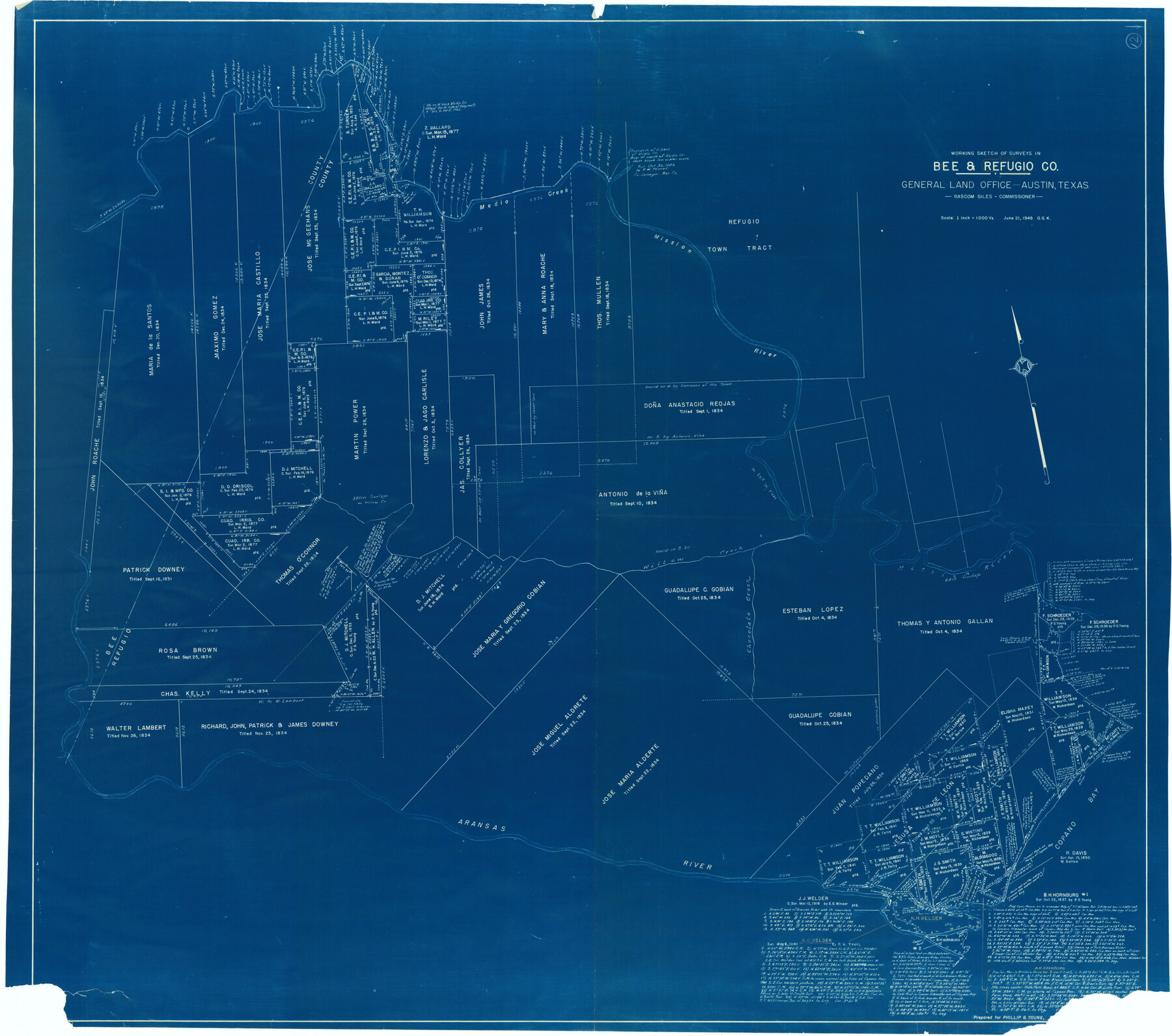 63521, Refugio County Working Sketch 12, General Map Collection