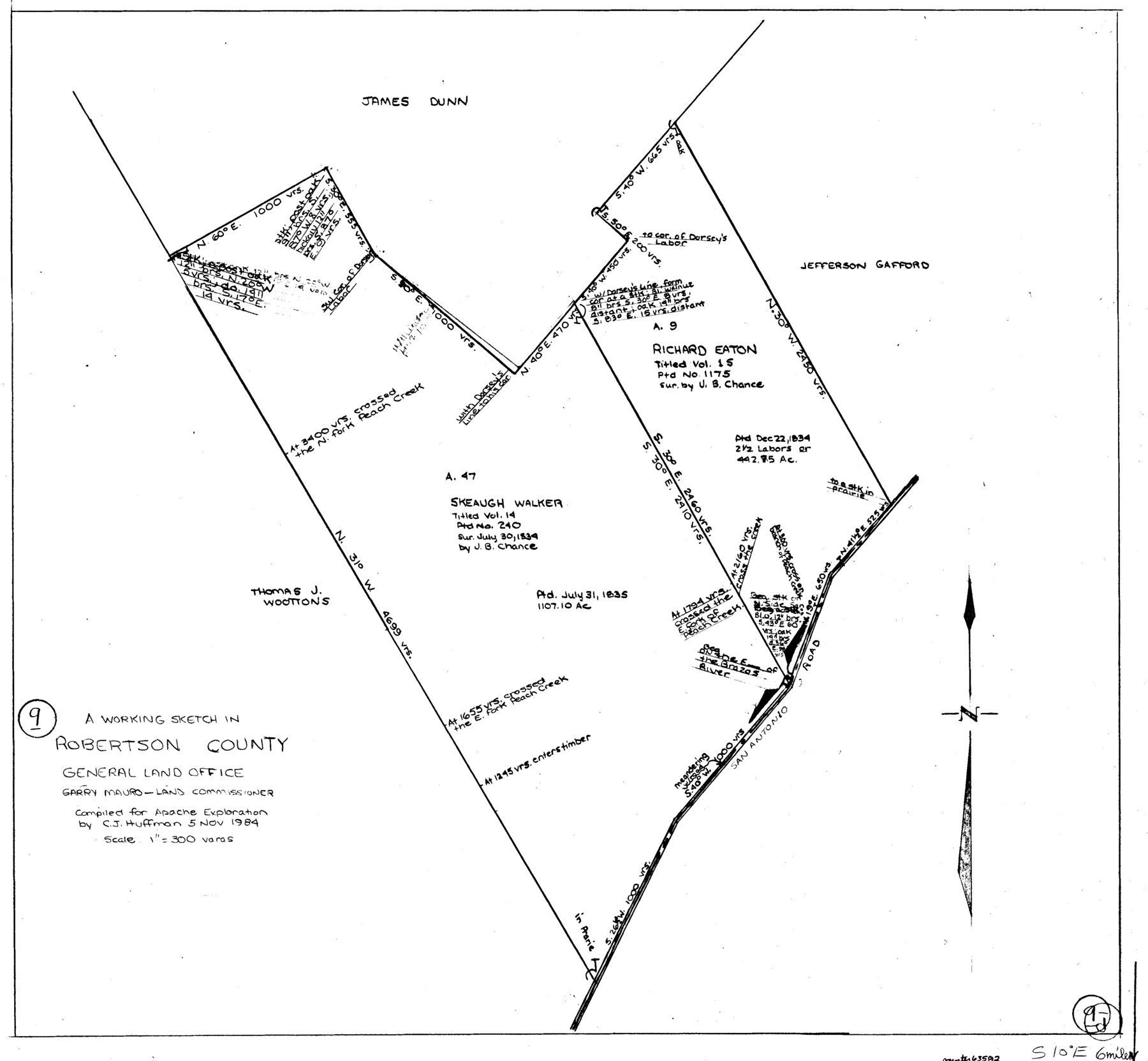 63582, Robertson County Working Sketch 9, General Map Collection