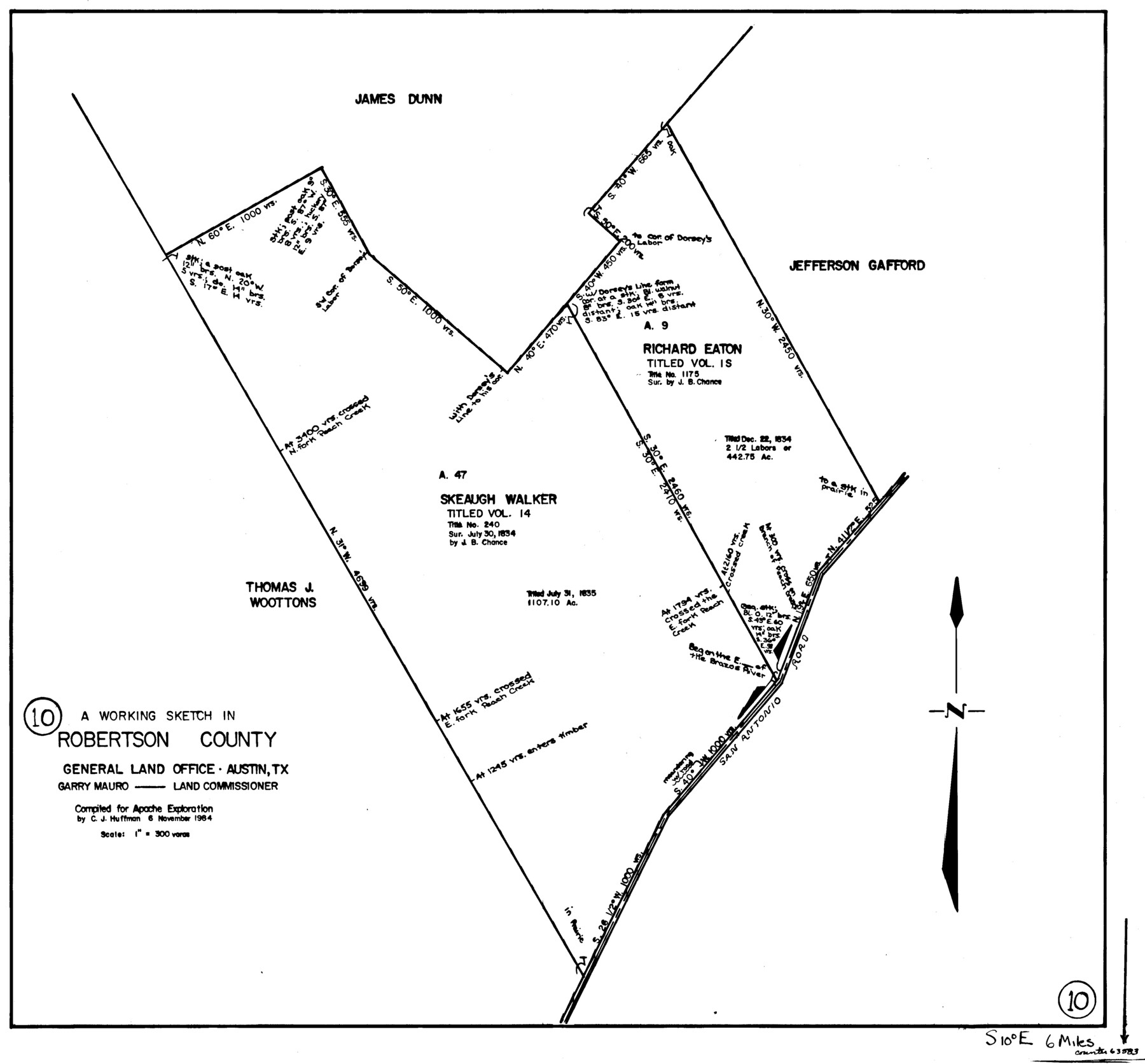 63583, Robertson County Working Sketch 10, General Map Collection