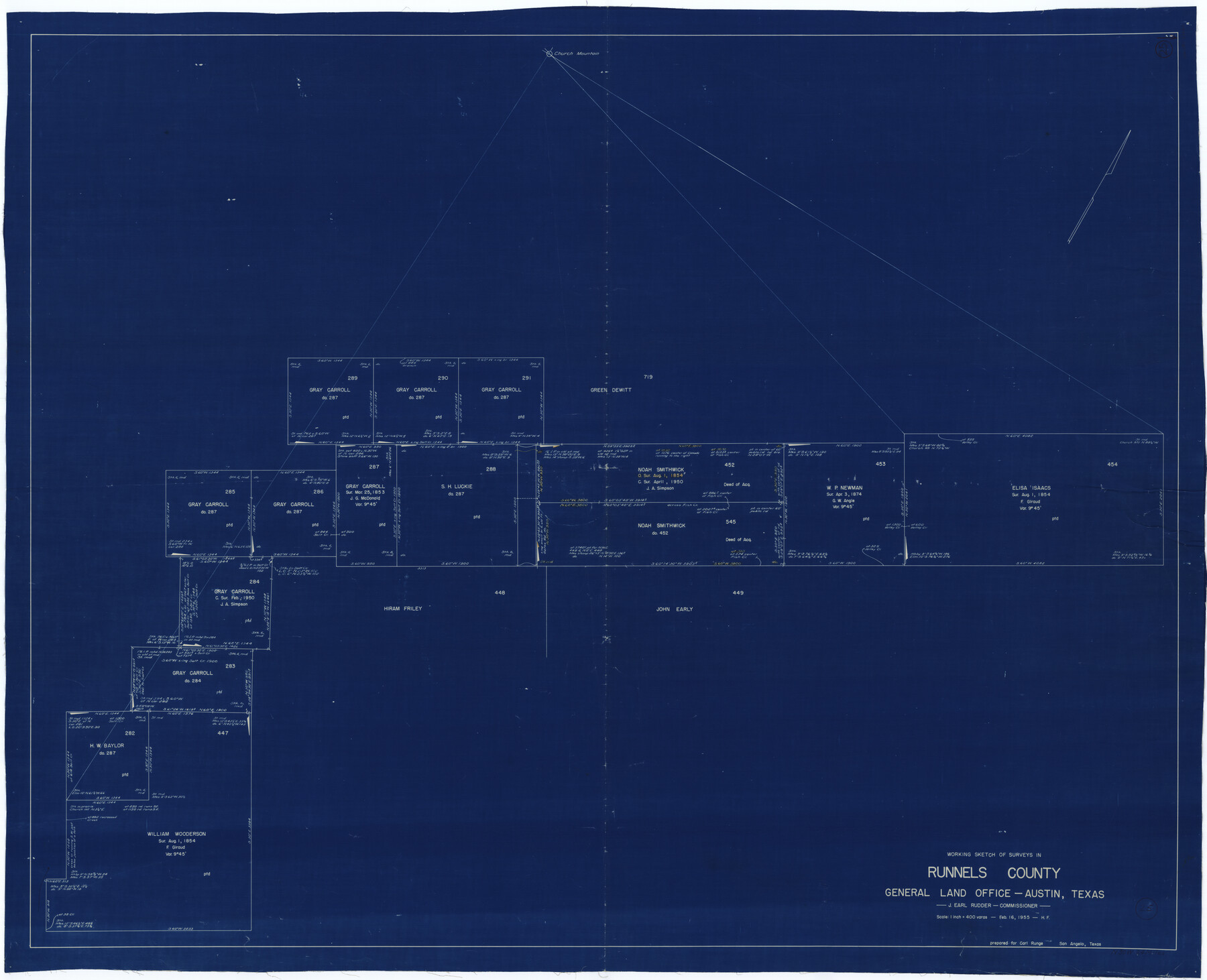 63621, Runnels County Working Sketch 25, General Map Collection