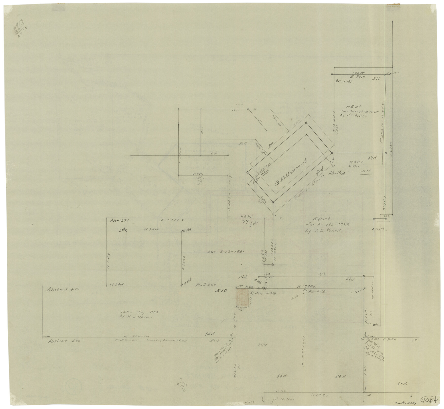 63627, Runnels County Working Sketch 30b, General Map Collection
