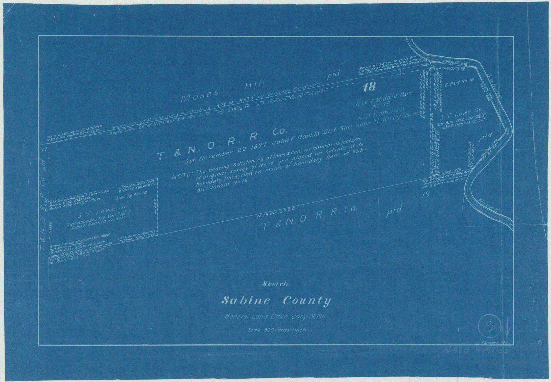 63674, Sabine County Working Sketch 3, General Map Collection