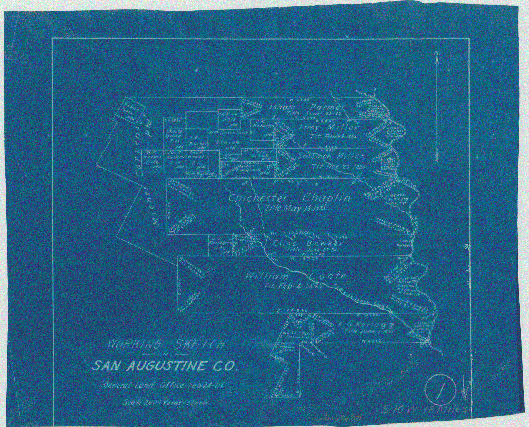 63688, San Augustine County Working Sketch 1, General Map Collection