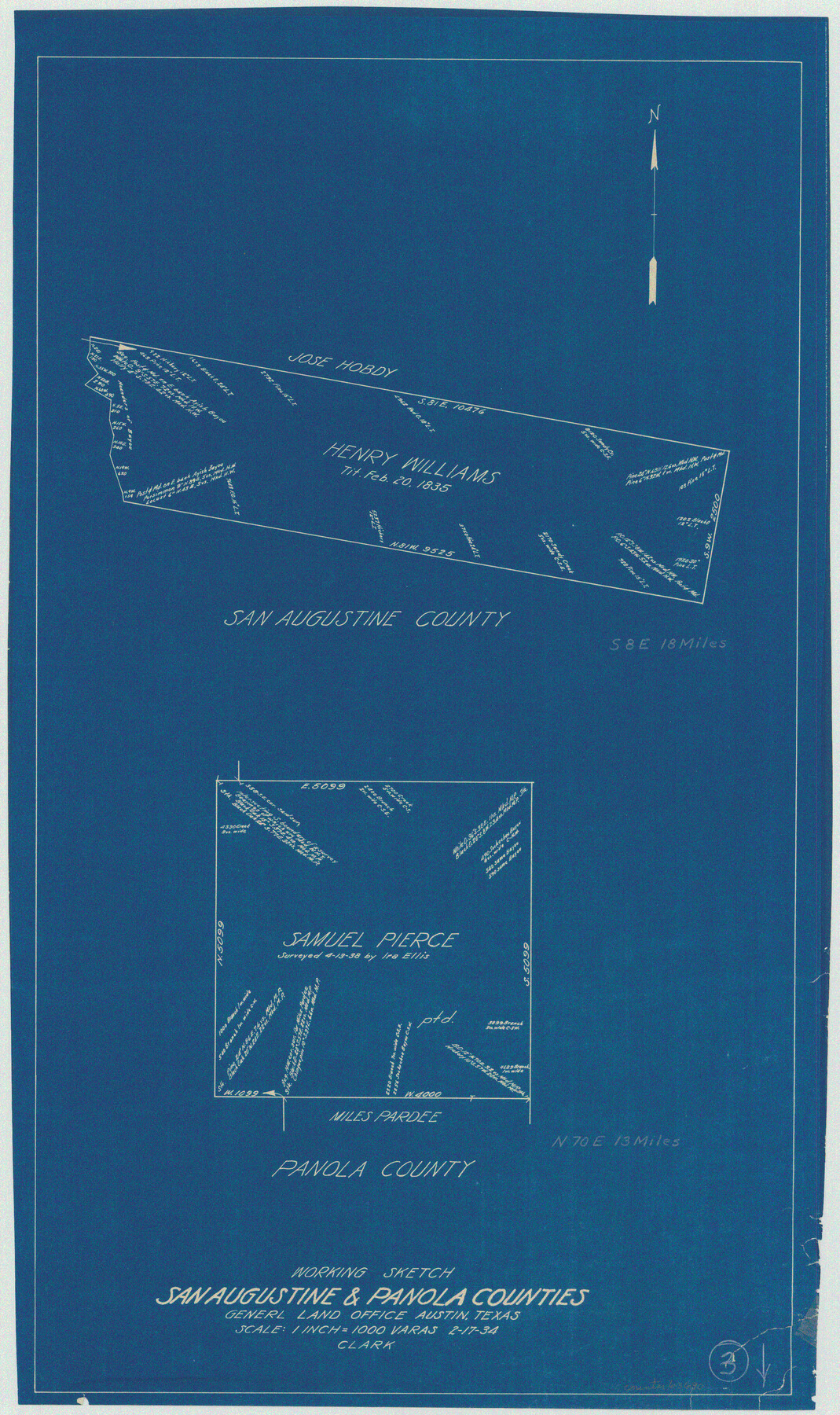 63690, San Augustine County Working Sketch 3, General Map Collection