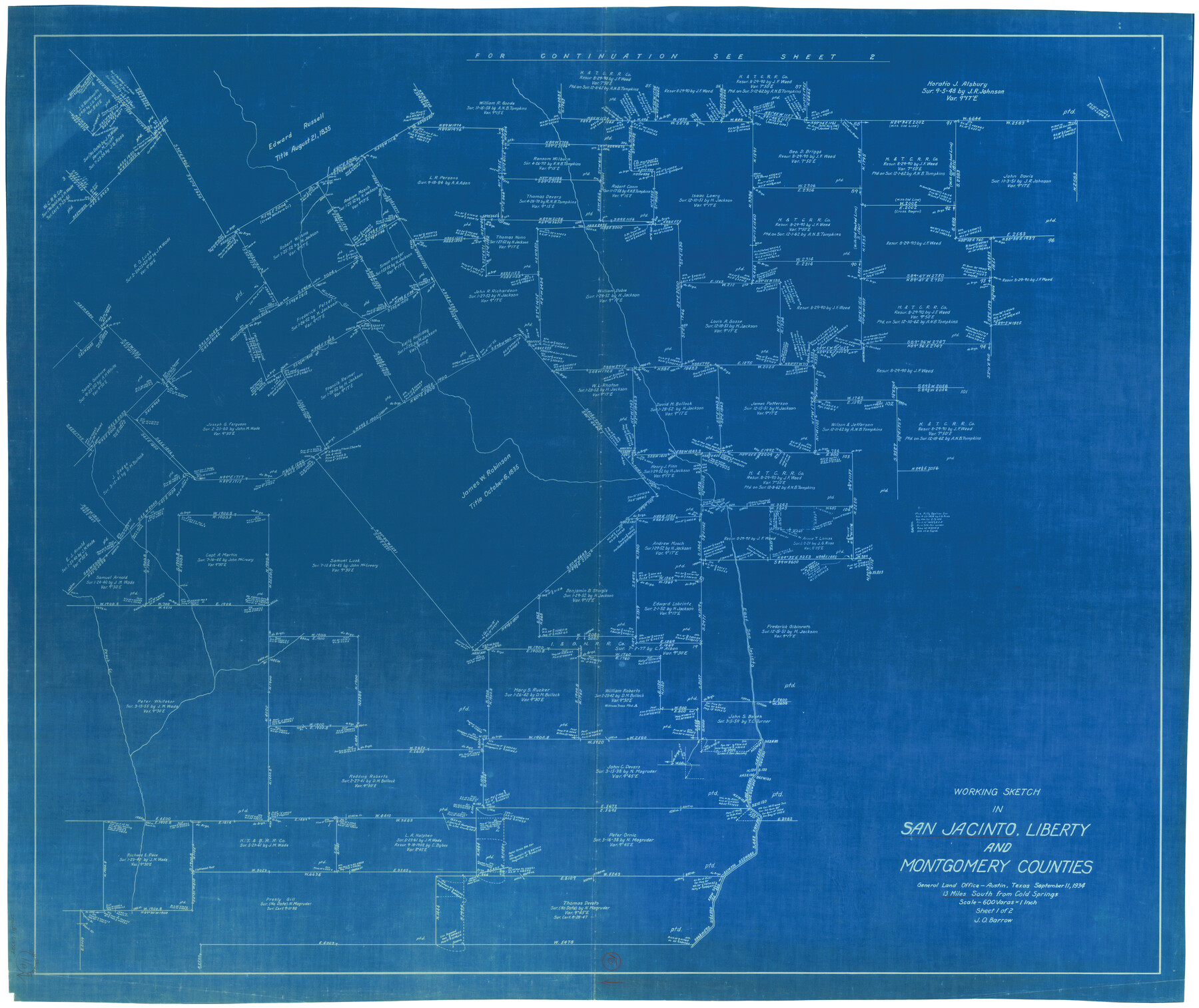 63729, San Jacinto County Working Sketch 16, General Map Collection