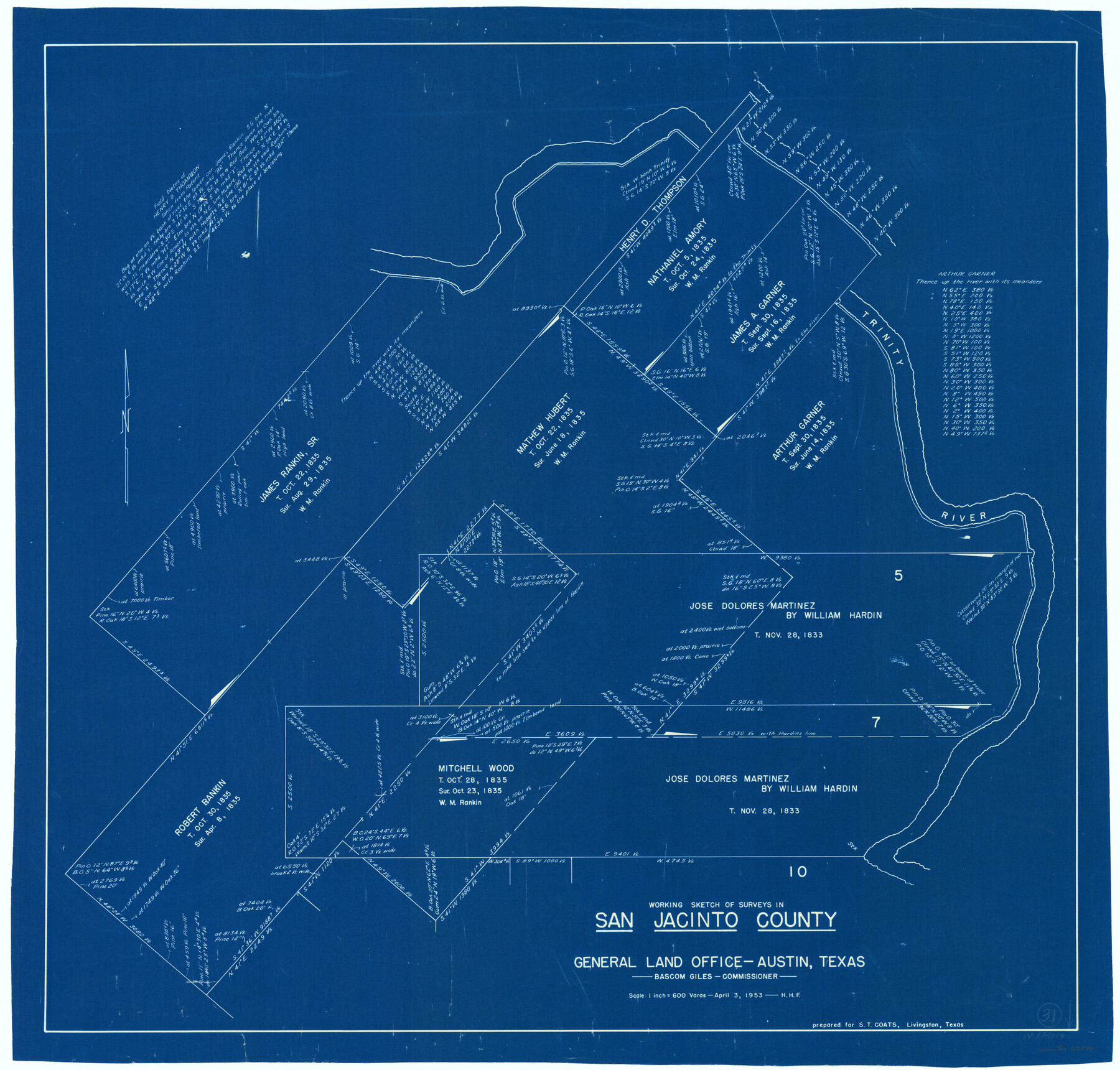 63744, San Jacinto County Working Sketch 31, General Map Collection