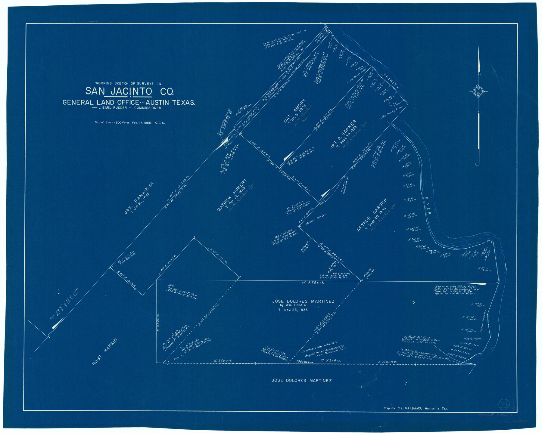 63746, San Jacinto County Working Sketch 33, General Map Collection