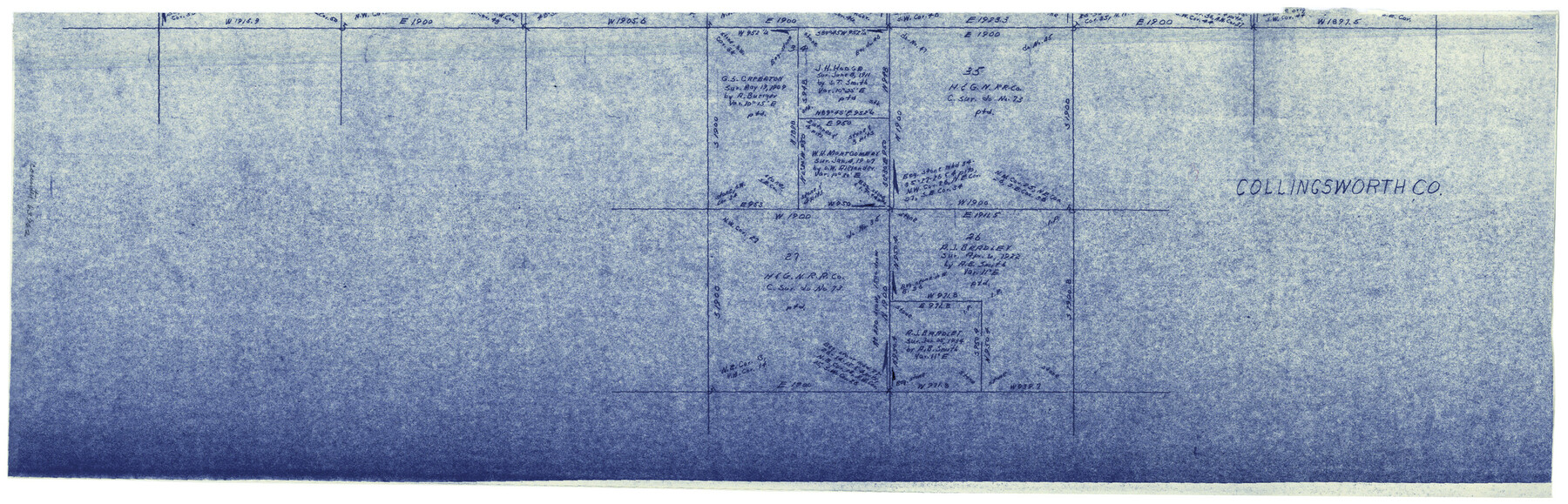 63762, Collingsworth County Working Sketch 2, General Map Collection
