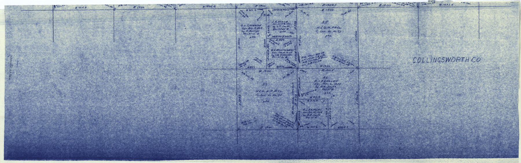 63762, Collingsworth County Working Sketch 2, General Map Collection