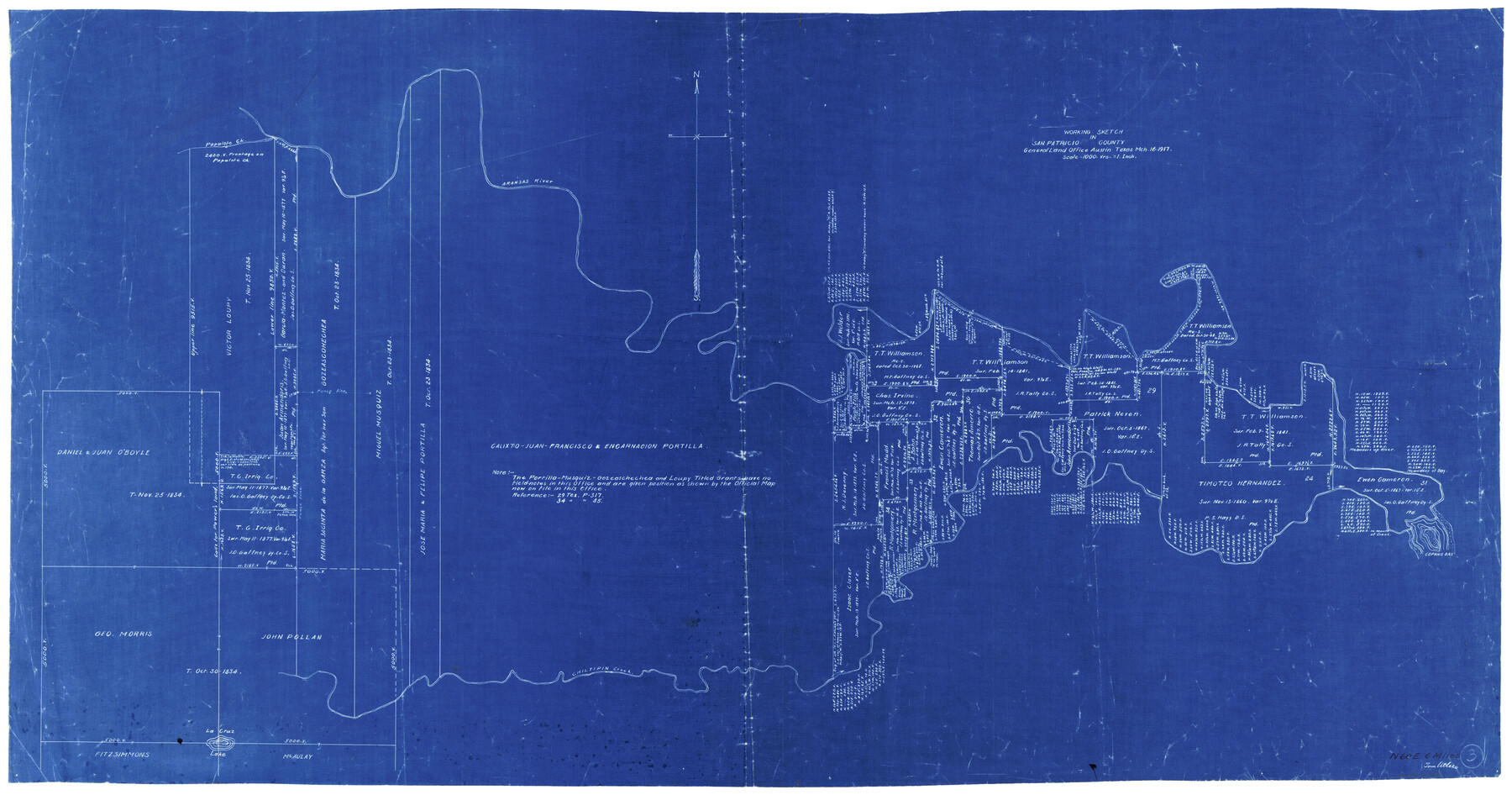 63765, San Patricio County Working Sketch 3, General Map Collection
