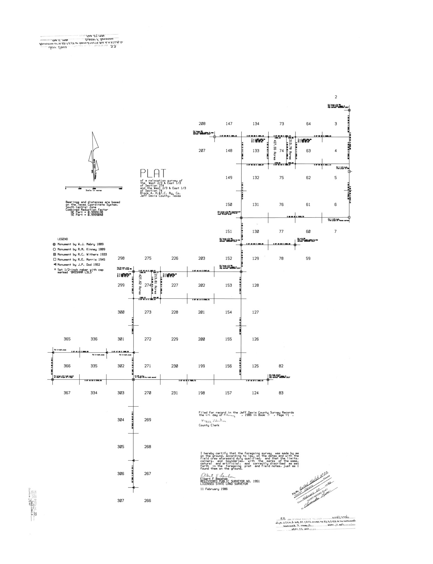 6379, Jeff Davis County Rolled Sketch 33, General Map Collection