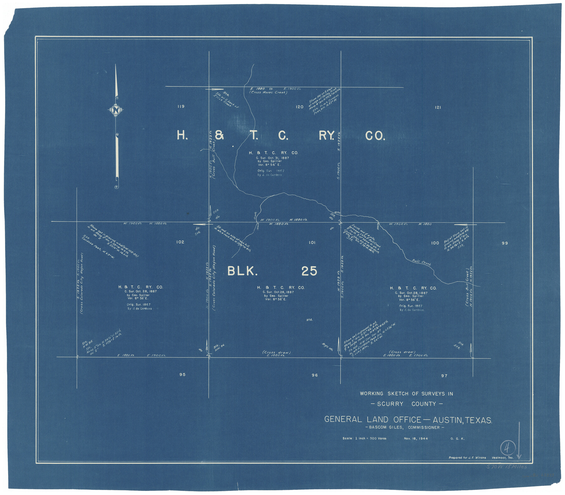 63833, Scurry County Working Sketch 4, General Map Collection
