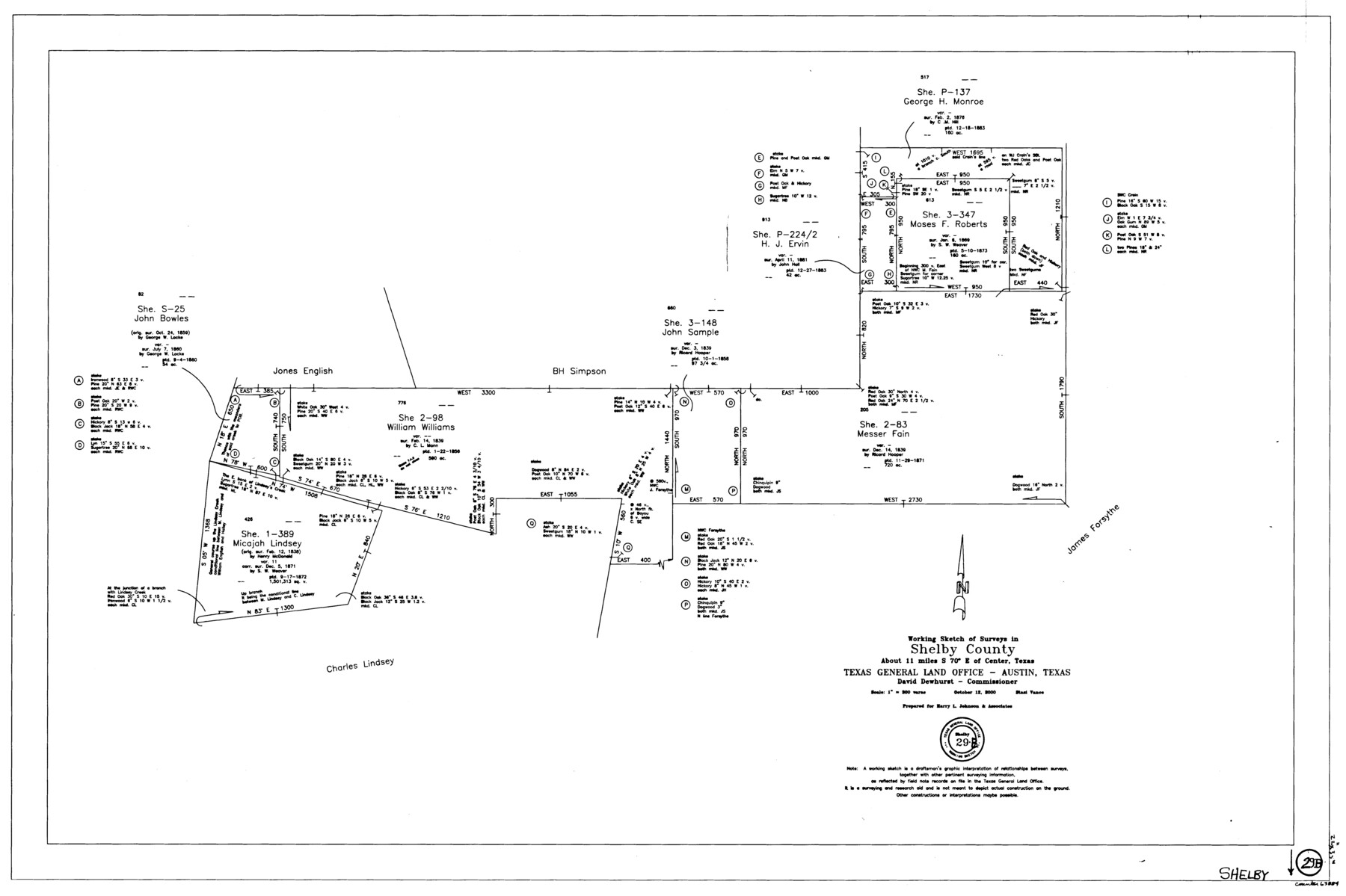 63884, Shelby County Working Sketch 29b, General Map Collection