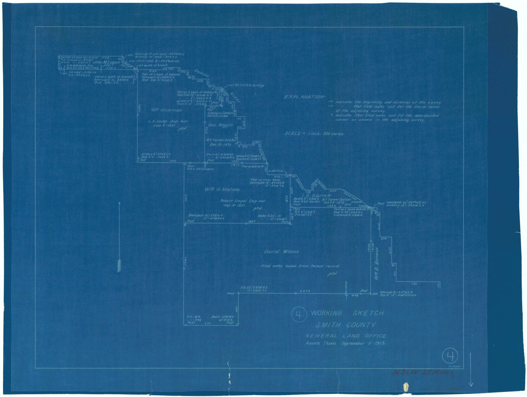 63889, Smith County Working Sketch 4, General Map Collection