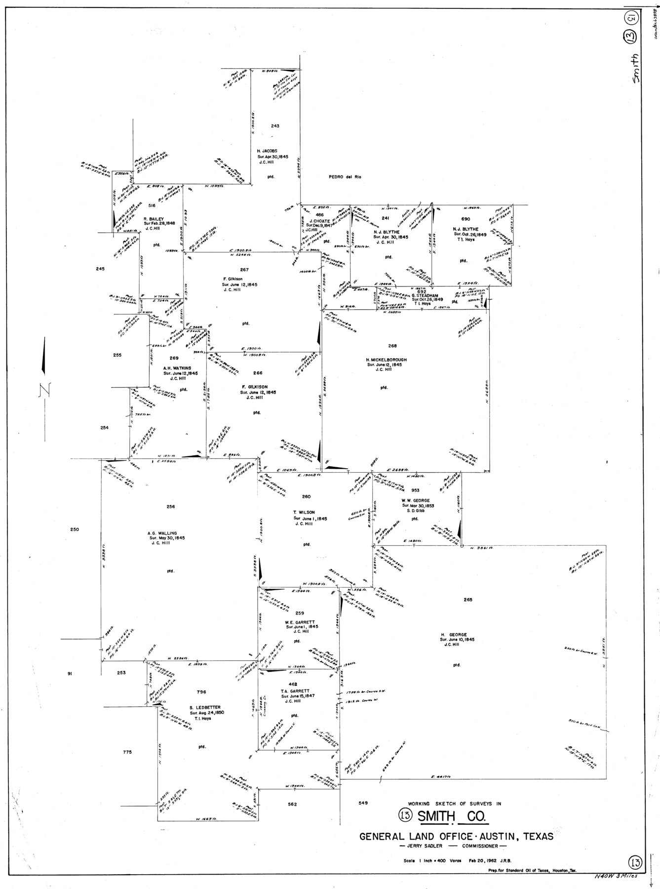 63898, Smith County Working Sketch 13, General Map Collection