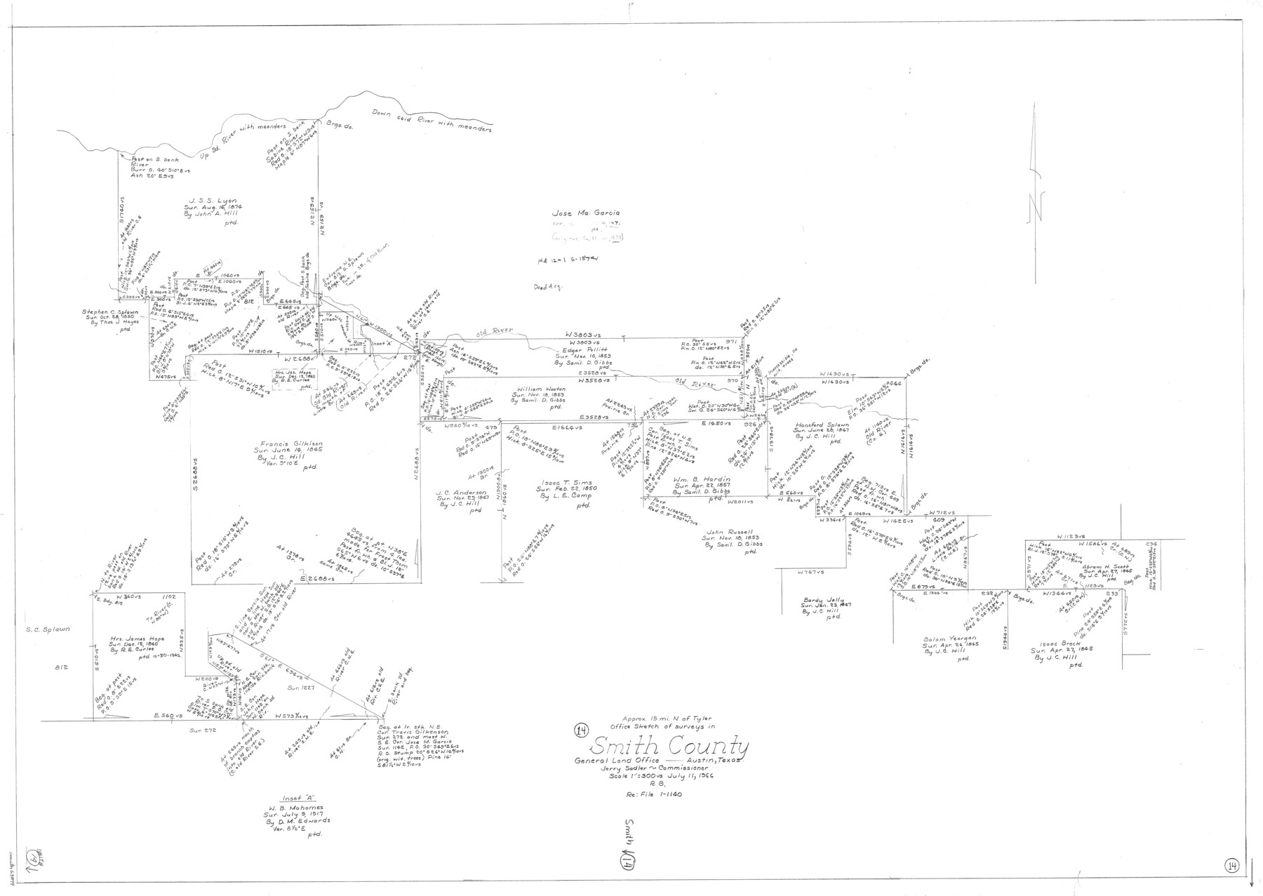 63899, Smith County Working Sketch 14, General Map Collection