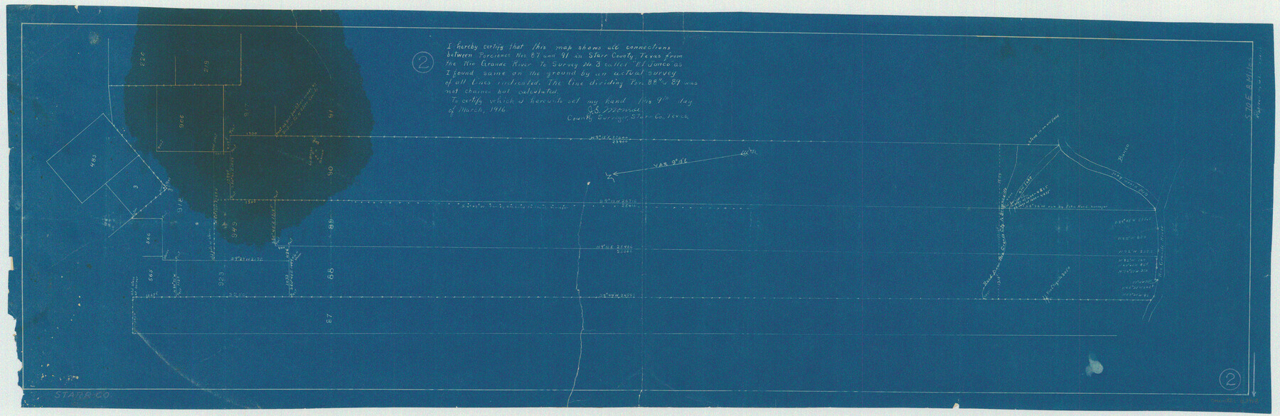 63918, Starr County Working Sketch 2, General Map Collection