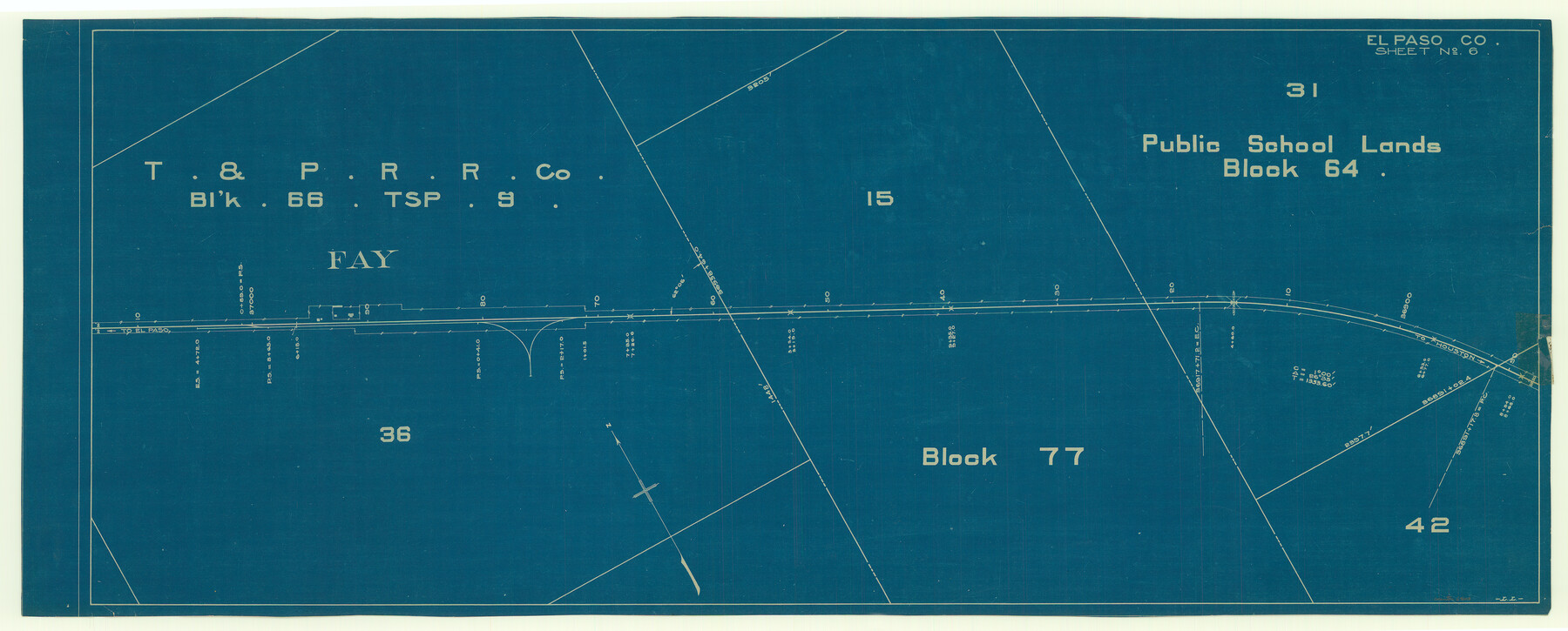 64003, [Galveston, Harrisburg & San Antonio through El Paso County], General Map Collection