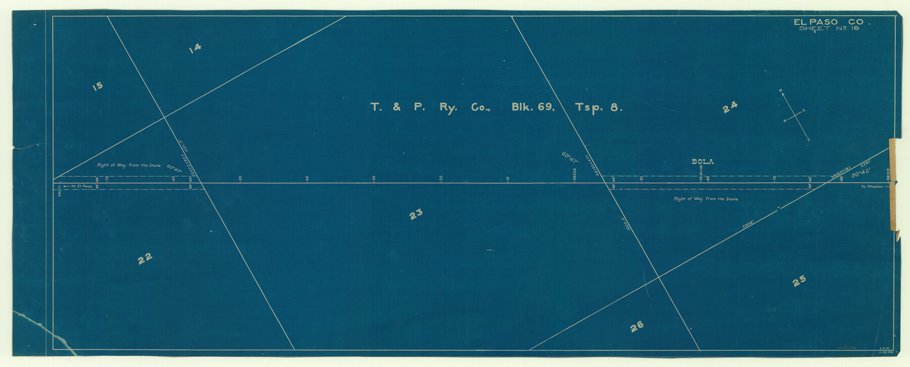 64008, [Galveston, Harrisburg & San Antonio through El Paso County], General Map Collection