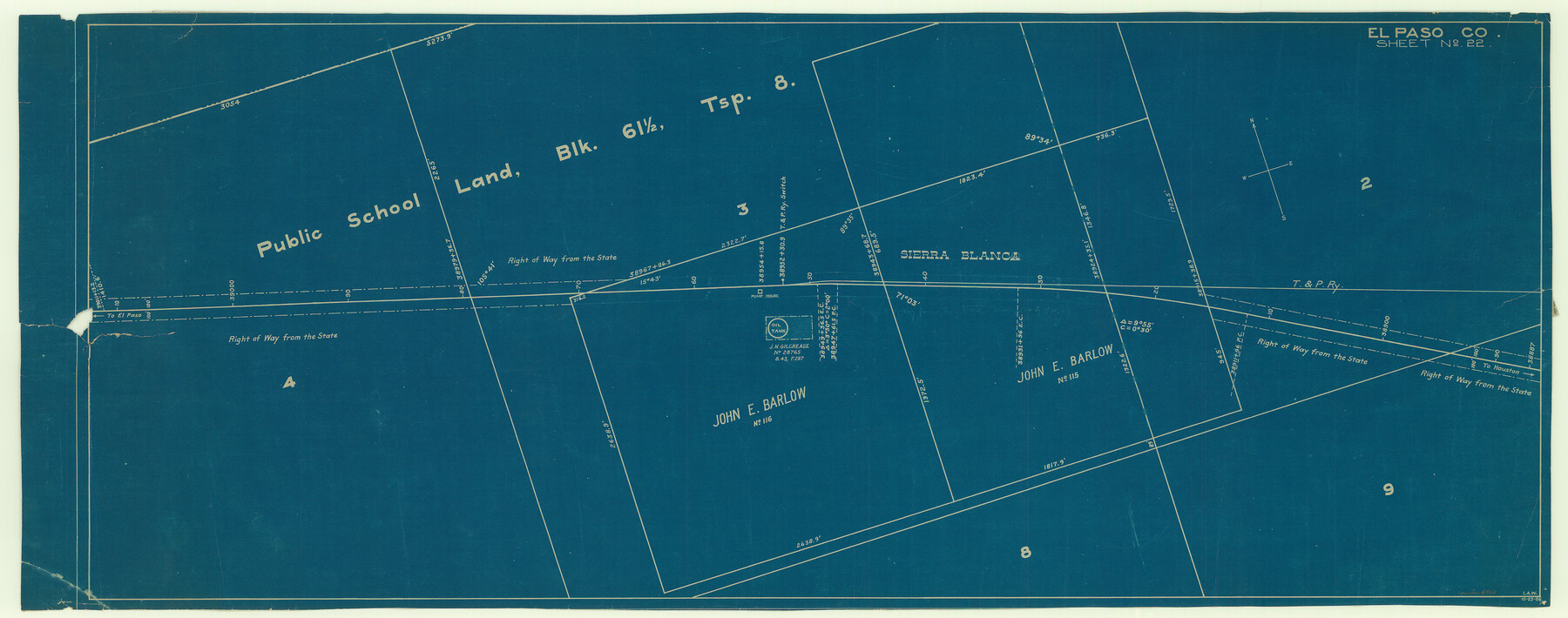 64011, [Galveston, Harrisburg & San Antonio through El Paso County], General Map Collection