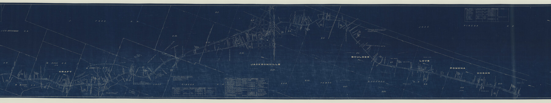 64021, [St. L. S-W. Ry. Of Texas Map of Lufkin Branch in Cherokee County Texas], General Map Collection