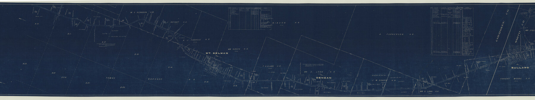 64022, [St. L. S-W. Ry. Of Texas Map of Lufkin Branch in Cherokee County Texas], General Map Collection