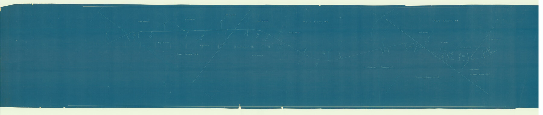 64031, [Missouri, Kansas & Texas Line Map through Bastrop County], General Map Collection