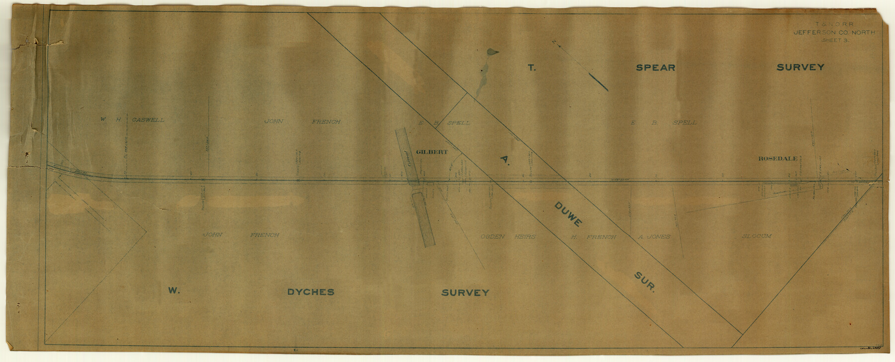 64057, T. & N. O. R.R. Jefferson Co. North, General Map Collection