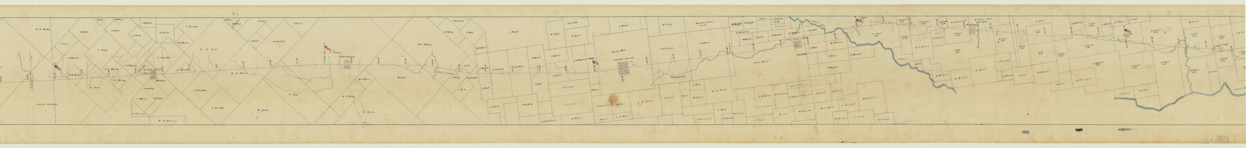 64098, [Texas & Pacific Railway, Longview to Dallas], General Map Collection