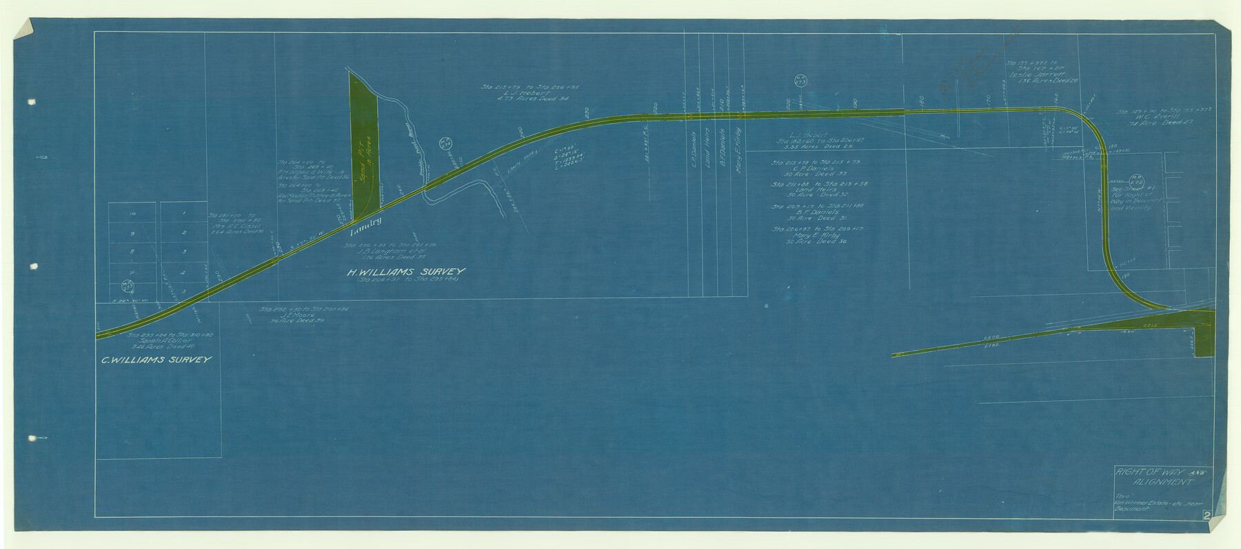 64107, [Beaumont, Sour Lake and Western Ry. Right of Way and Alignment - Frisco], General Map Collection