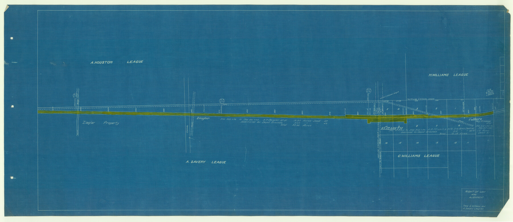 64108, [Beaumont, Sour Lake and Western Ry. Right of Way and Alignment - Frisco], General Map Collection