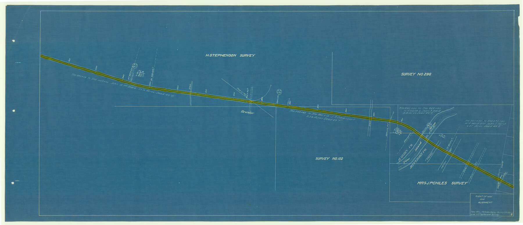 64111, [Beaumont, Sour Lake and Western Ry. Right of Way and Alignment - Frisco], General Map Collection