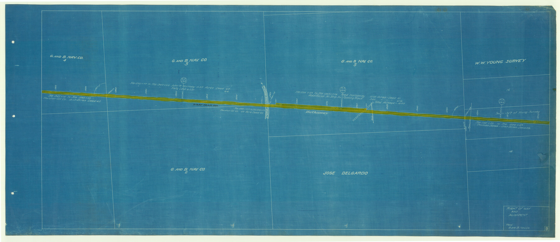 64114, [Beaumont, Sour Lake and Western Ry. Right of Way and Alignment - Frisco], General Map Collection