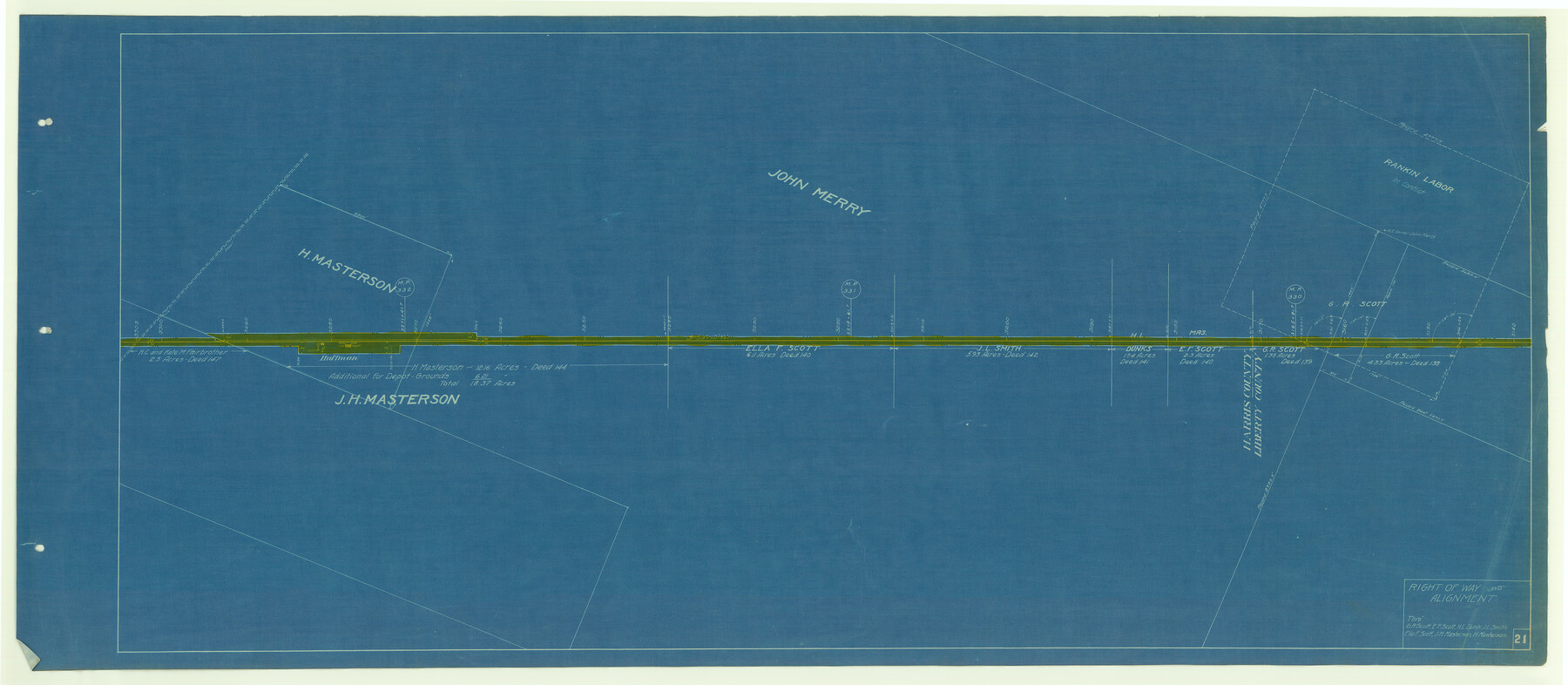 64126, [Beaumont, Sour Lake and Western Ry. Right of Way and Alignment - Frisco], General Map Collection