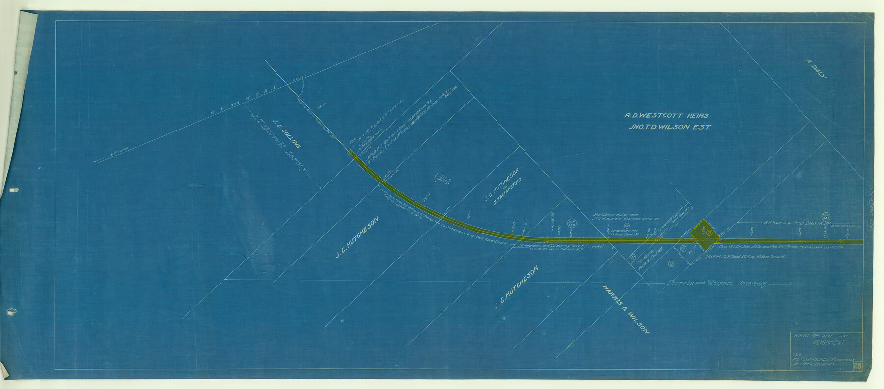 64133, [Beaumont, Sour Lake and Western Ry. Right of Way and Alignment - Frisco], General Map Collection