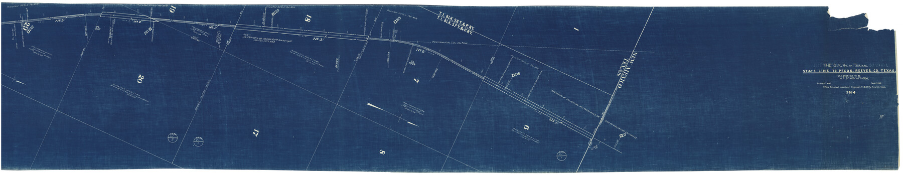 64164, [The S.K. Ry. of Texas, State Line to Pecos, Reeves Co., Texas], General Map Collection
