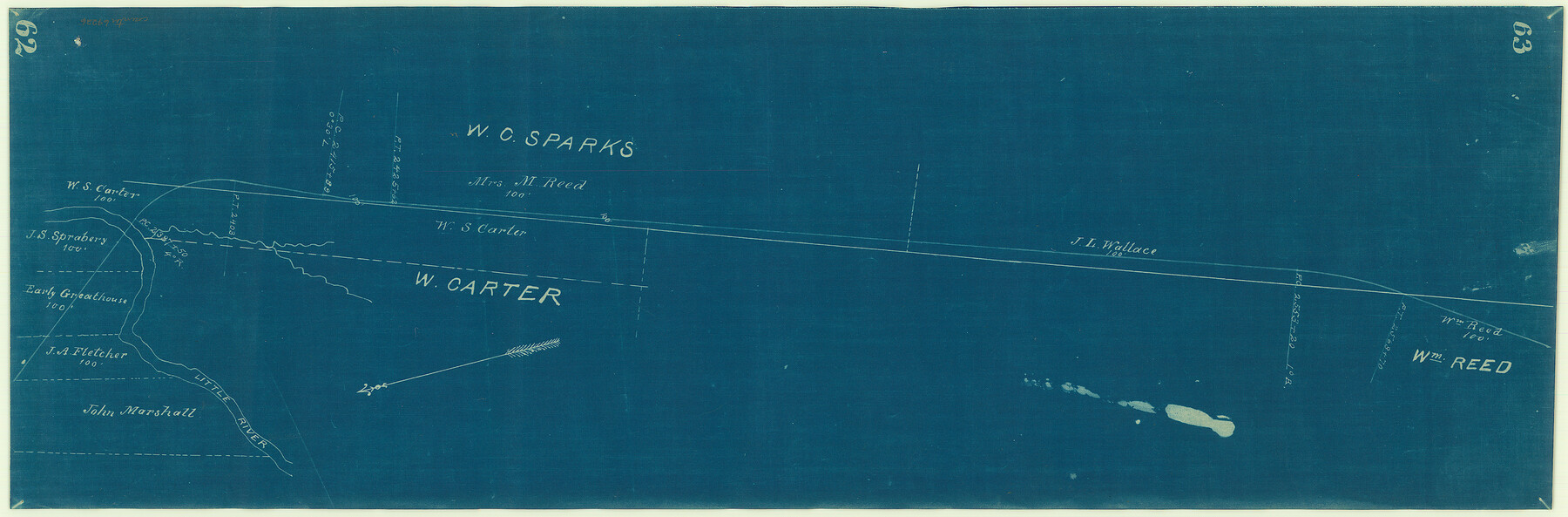 64226, [Right of Way Map, Belton Branch of the M.K.&T. RR.], General Map Collection