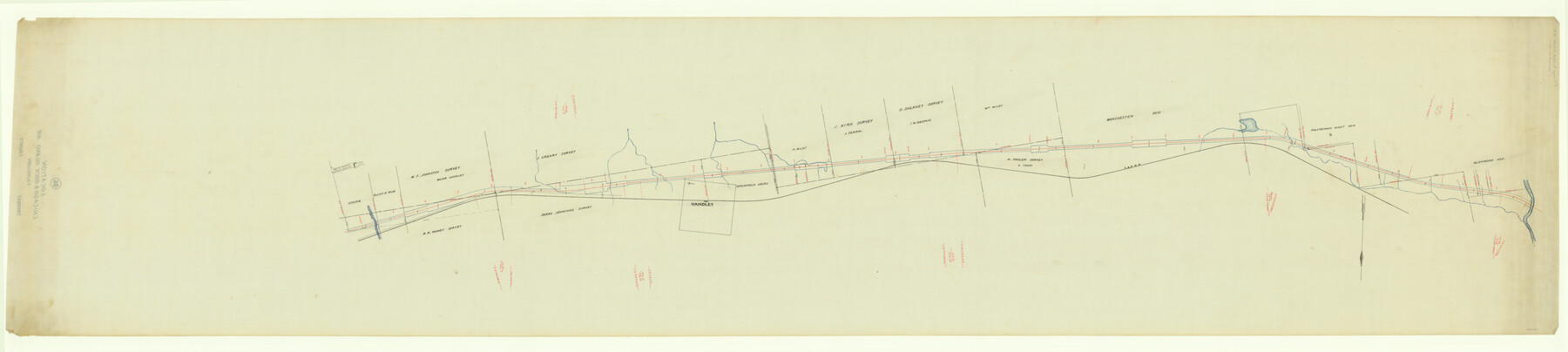 64343, [Location, Chicago & Rock Island Railroad Through Tarrant County], General Map Collection