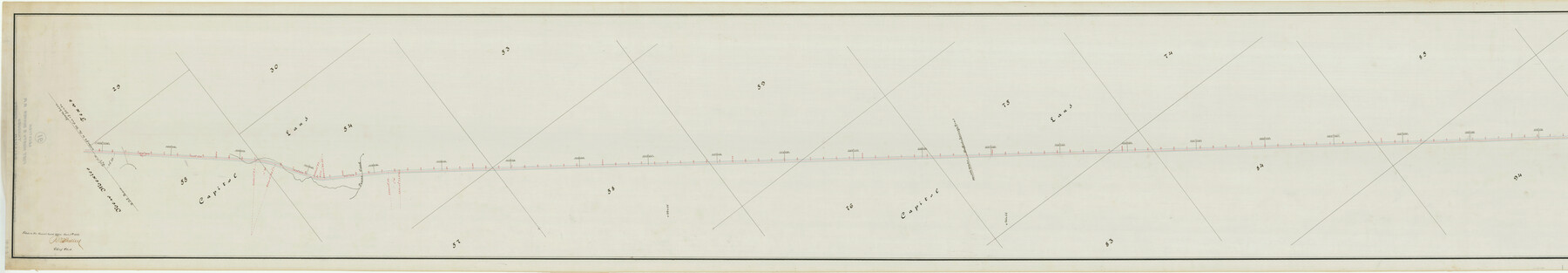64351, [Map of the Fort Worth & Denver City Ry., Dallam County, Texas], General Map Collection