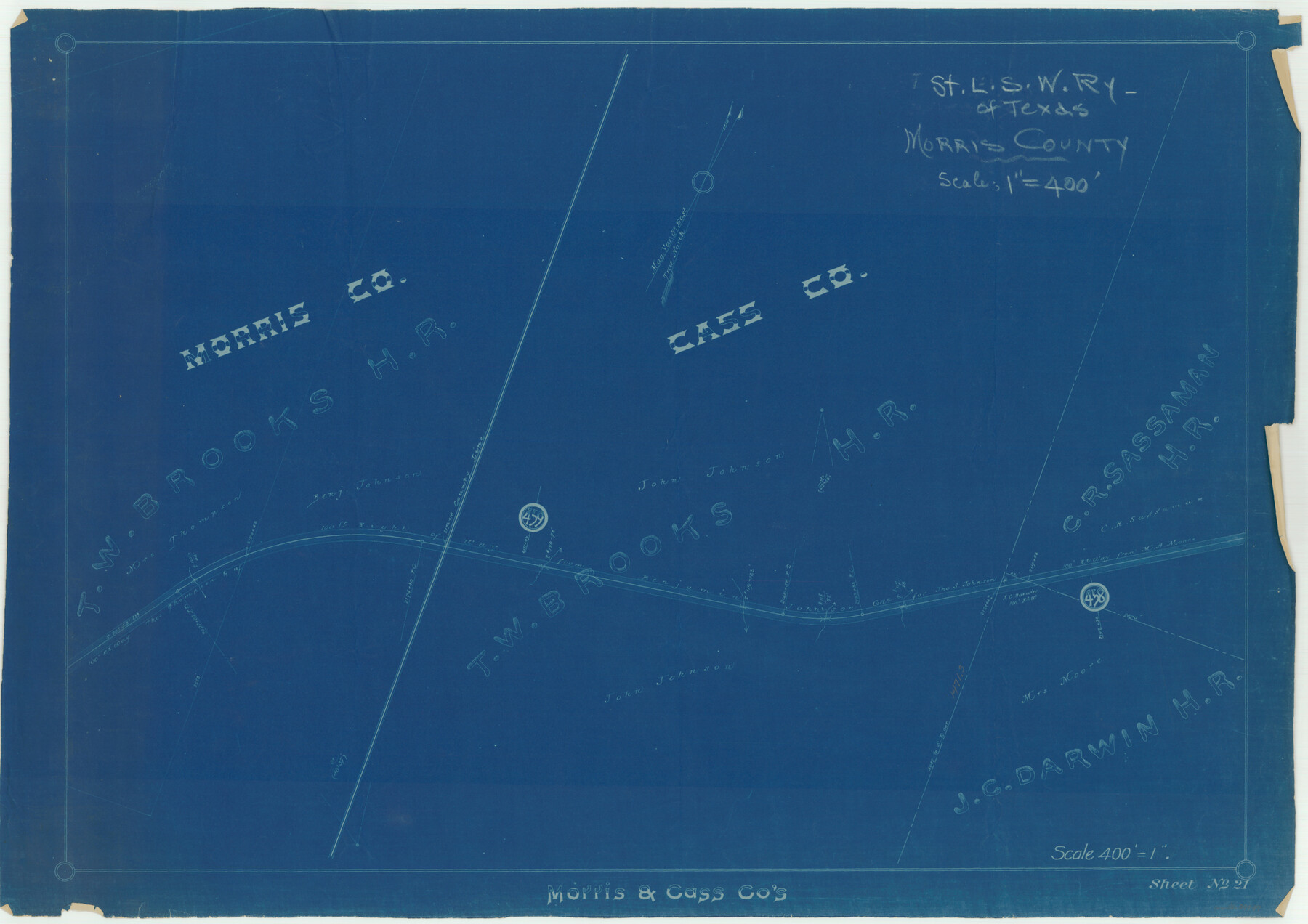 64447, St. Louis Southwestern Railway of Texas, General Map Collection