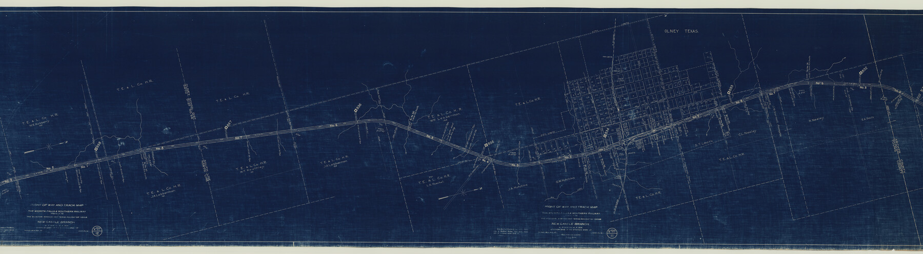 64513, Right of Way and Track Map, The Wichita Falls & Southern Railway, General Map Collection