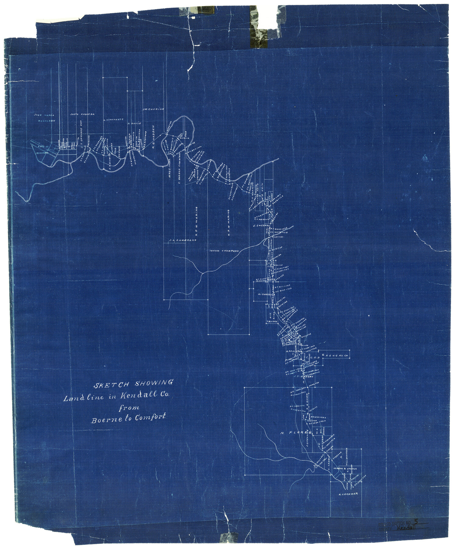 6458, Kendall County Rolled Sketch 5, General Map Collection