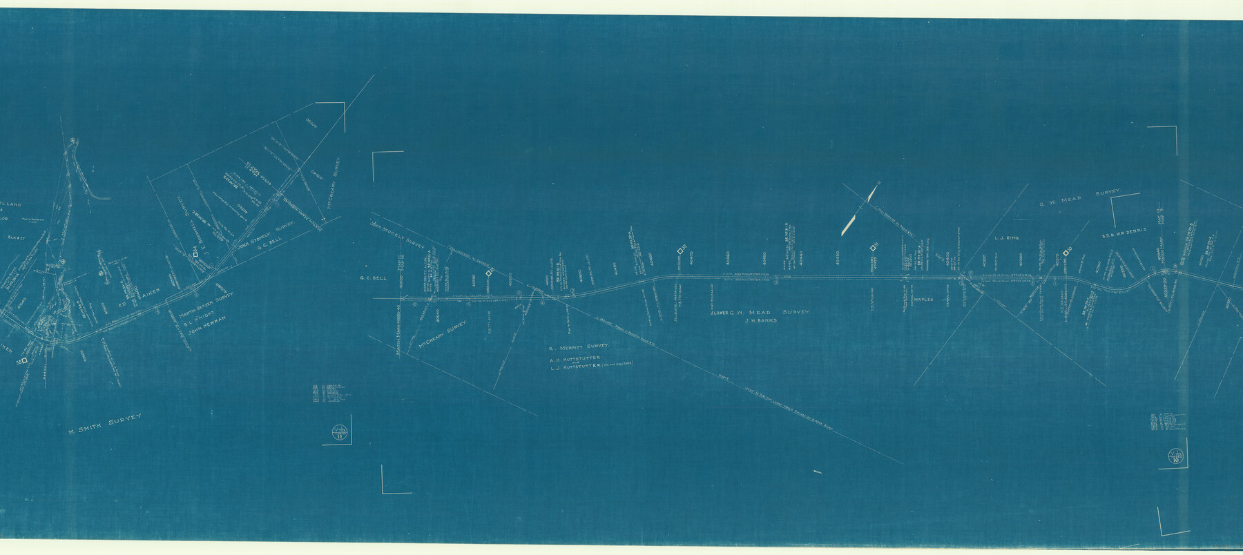 64644, [Ft. W. & R. G. Ry. Right of Way Map, Chapin to Bluffdale, Hood County, Texas], General Map Collection