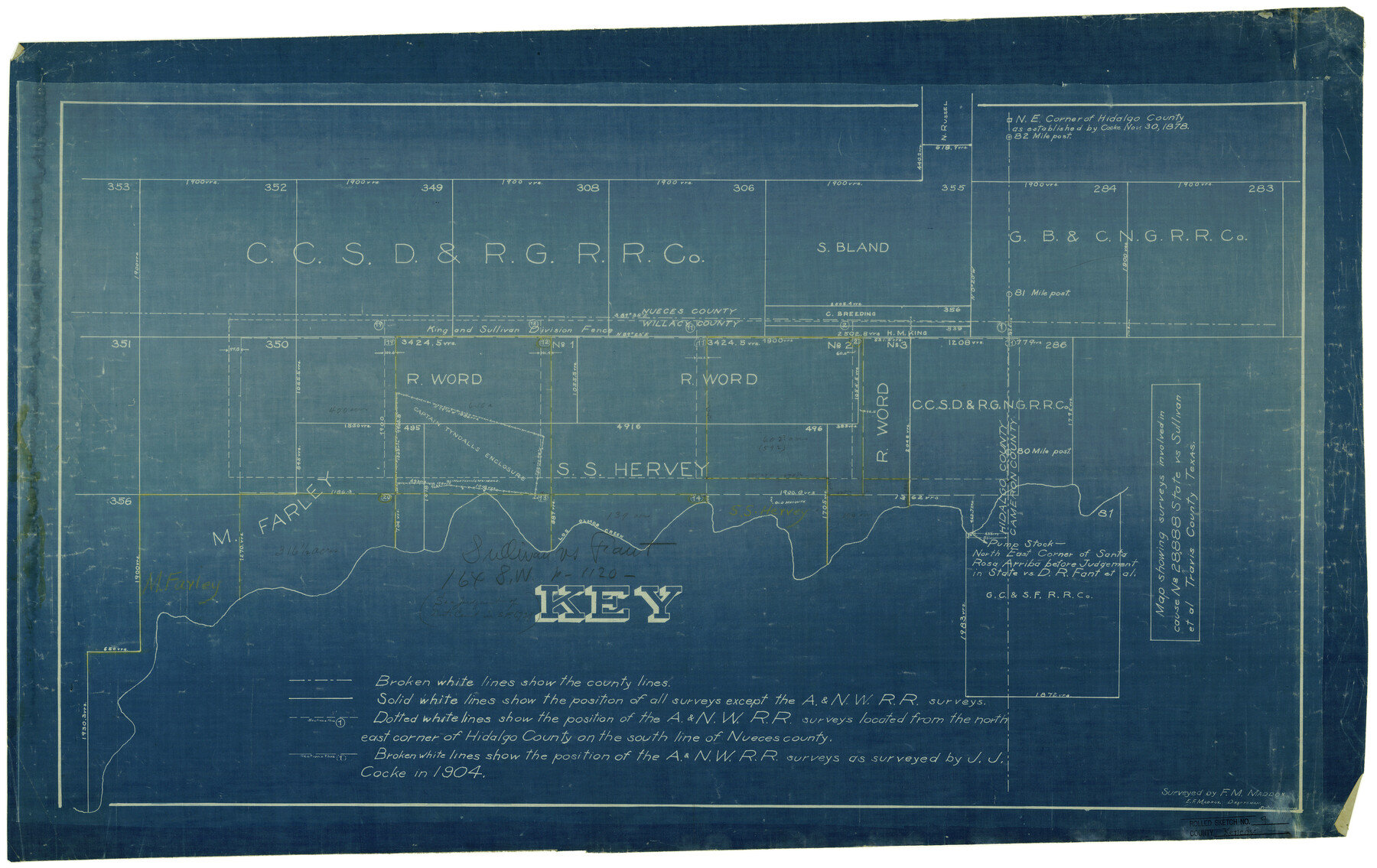 6469, Kenedy County Rolled Sketch 9, General Map Collection
