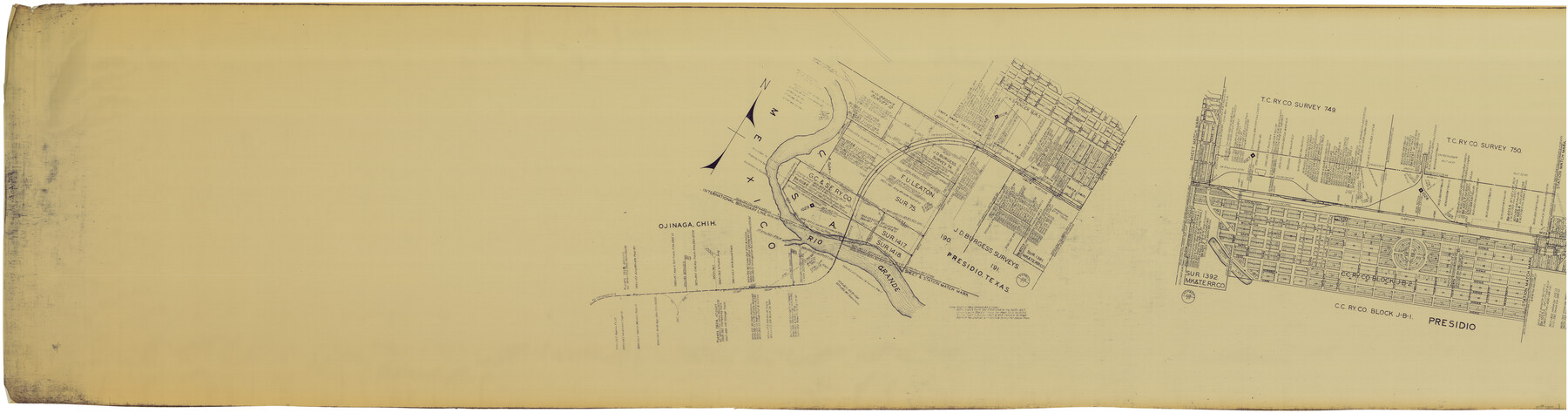 64695, [Gulf Colorado & Santa Fe from 2178+36.0 to 3901+06.2], General Map Collection