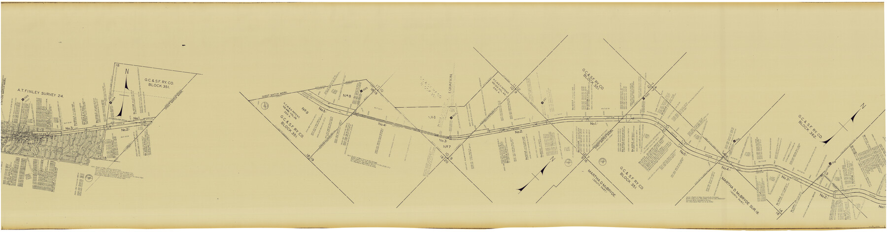 64696, [Gulf Colorado & Santa Fe from 2178+36.0 to 3901+06.2], General Map Collection