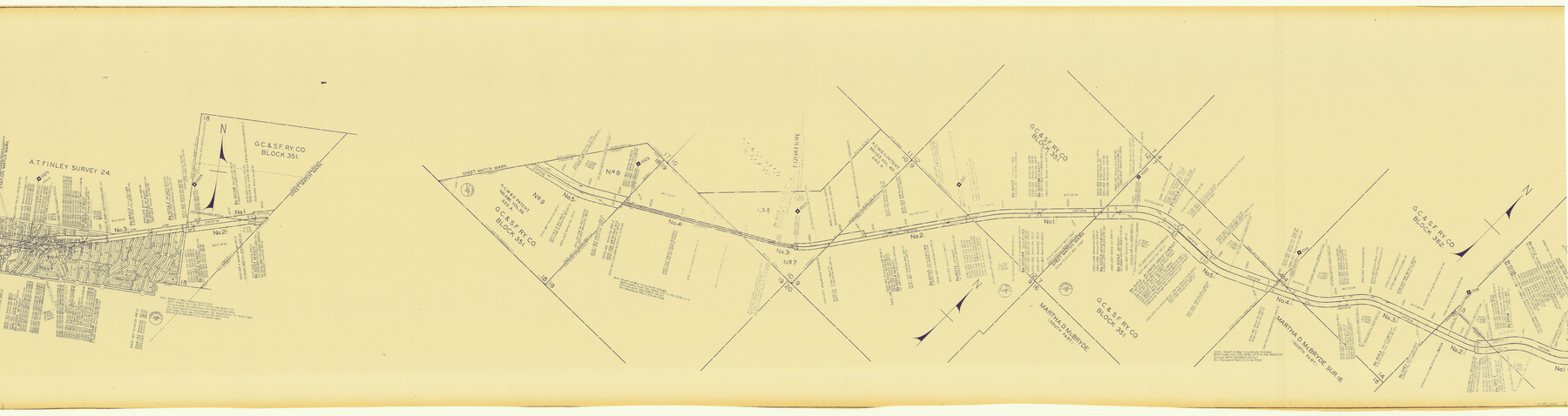 64696, [Gulf Colorado & Santa Fe from 2178+36.0 to 3901+06.2], General Map Collection