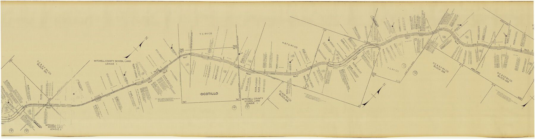 64697, [Gulf Colorado & Santa Fe from 2178+36.0 to 3901+06.2], General Map Collection