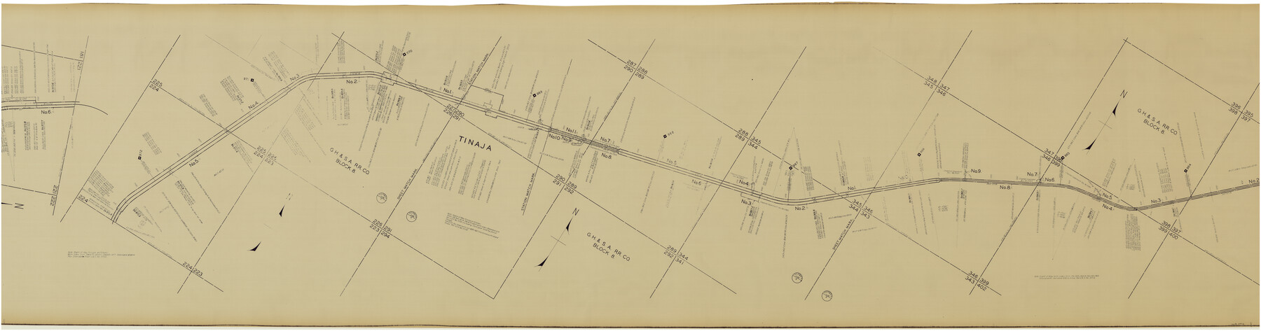 64712, [Atchison, Topeka & Santa Fe from Paisano to south of Plata], General Map Collection